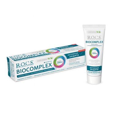 ROCS паста зубная biocomplex активная защита 94г