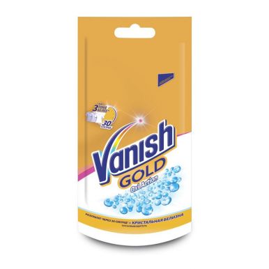 Vanish OXI Action Gold отбеливатель пятновыводитель саше для белого, 90 г