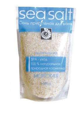 Соль для ванн Морская, натуральная дой-пак, 1 кг