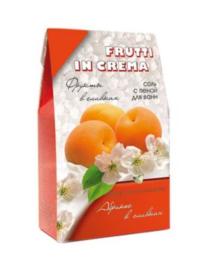 Frutti In Crema соль с пеной для ванн Абрикос в сливках, 500 г