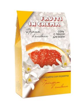 Frutti In Crema соль с пеной для ванн Грейпфрут в сливках, 500 г