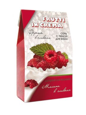 Frutti In Crema соль с пеной для ванн Малина в сливках, 500 г