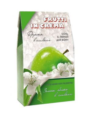Frutti In Crema соль с пеной для ванн Зелёное яблоко в сливках, 500 г
