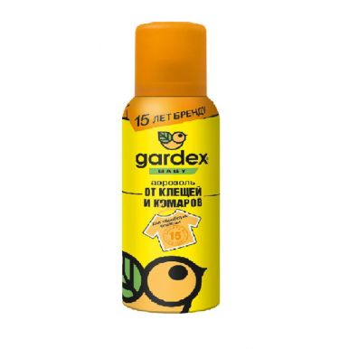Gardex Baby аэрозоль от клещей и комаров на одежду, 100 мл