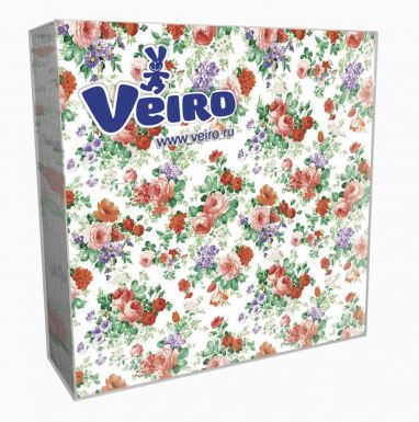 Linia Veiro салфетки трехслойные 20 листов, 33x33 см, цвета в ассортименте