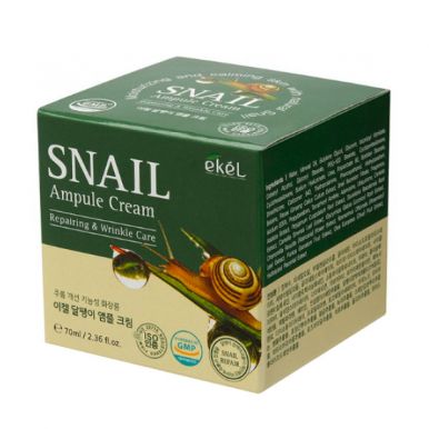 EKEL крем д/век аmpule snail cream улитка 70мл
