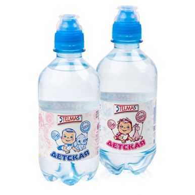 СТЭЛМАС вода детская негазированная питьевая спорт 330мл