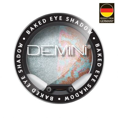 DEMINI Тени для век запеченные Baked Eye Shadow №09 Серебристый иней
