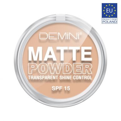 Demini пудра матирующая Matte Powder transparent Shine Control Spf №2, натуральный, 12 г