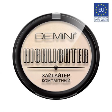 Demini хайлайтер Компактный Highlighter Compact №02 светло-золотое сияние, 12 г
