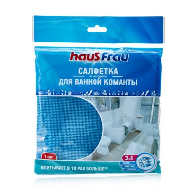 Haus Frau салфетка из микрофибры повышенной впитываемости для ванной 1 шт