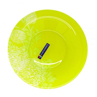 Luminarc тарелка суповая Pium Green, диаметр 21 см, цвет: желтый, Белый