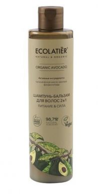 ECOLATIER Оrganic шампунь-бальзам д/волос 2в1 avocado 350мл