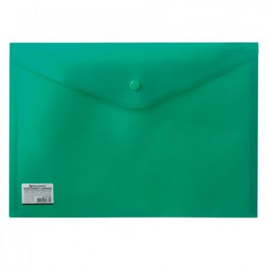 CENTRUM папка-конверт А4 с кнопкой цв.зеленый 91175