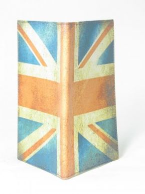 Обложка для паспорта "UK" (кожа) PS-PR-0014