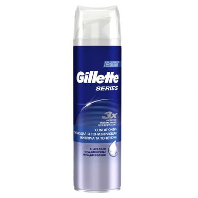 Gillette пена для бритья Series Conditioning, питающая и тонизирующая, 250 мл