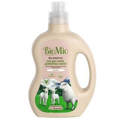 BioMio Bio-Sensitive жидкое средство для стирки деликатных тканей, 1,5 л