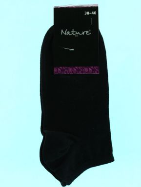 Nature носки мужские короткие размер: 25-27 черные, артикул: 2003