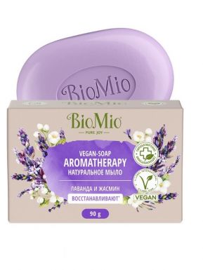 BIOMIO VEGAN-SOAP мыло натуральное лаванда и жасмин 90г