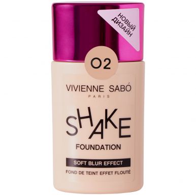 VIVIENNE SABO крем тональный с натуральным блюр эффектом shake foundation т.02
