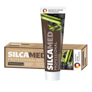 Silca Med зубная паста Professional Black Whitening Organic, 100 г