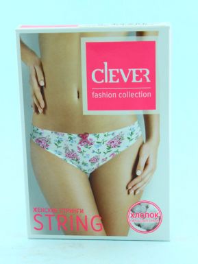 CLEVER STM745 Трусы жен Clever (46-M,молочный-темно-розовый)