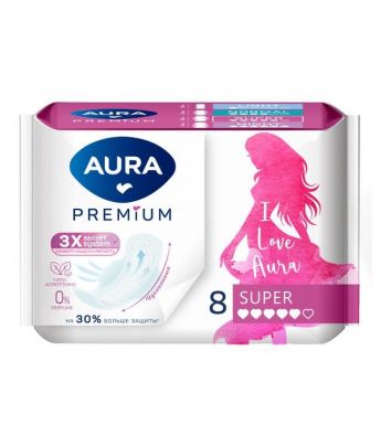 AURA Premium прокладки super 8шт
