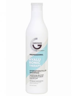 GREENINI шампунь-филлер д/волос с гиалуроновой кислотой рrofessional 500мл