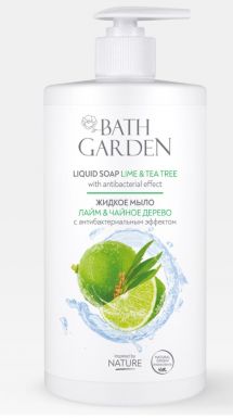 BATH GARDEN мыло д/рук с антибактериальным эффектом лайм и чайное дерево 750мл
