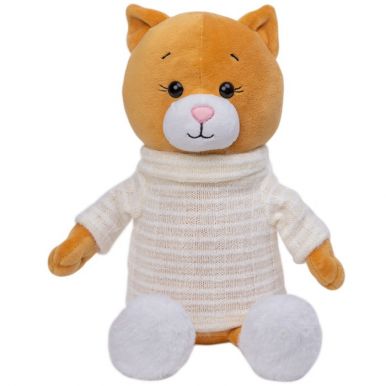 Игрушка мягкая кошка Марта в валенках и свитере 25см 9244522