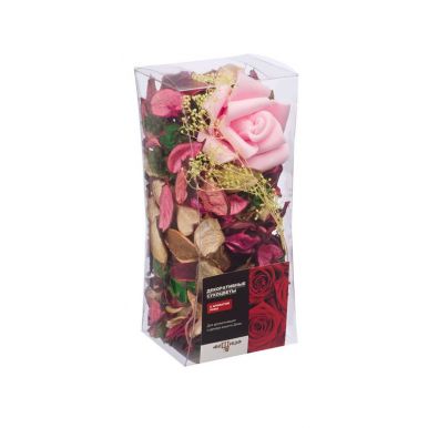 Набор сухоцветов из натуральных материалов с ароматом розы 8*17,5см YW-SUH61