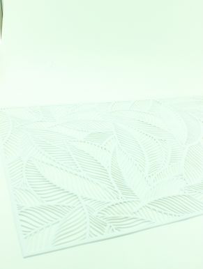 NATA M салфетка подстановочная листья цвет белый 30*45см RF0076