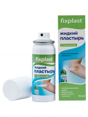 FIXPLAST пластырь жидкий c пантенолом 60мл/3