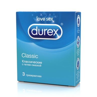 Durex Classic презервативы, 3 шт