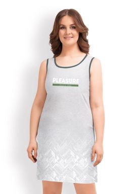 Сорочка женская Clever 170-50-XL, меланж светло-серый LS19-767т