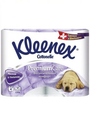 KLEENEX туалетная бумага 4рул. Premium Comfort