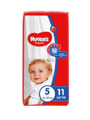 HUGGIES CLASSIC 5 подгузники детские 11-25кг 11шт
