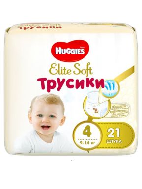 Huggies Elite Soft трусики-подгузники 4, 9-14 кг, 21 шт