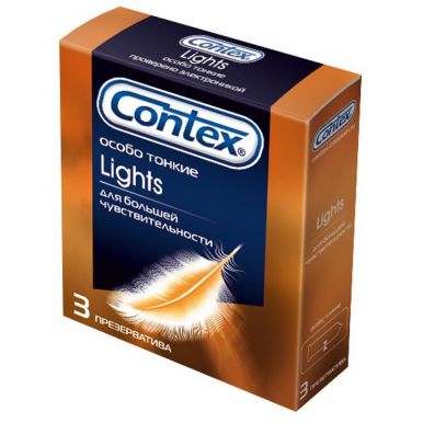 CONTEX презервативы lights 3шт