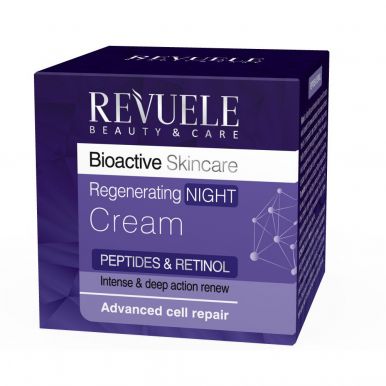 Revuele Bioactive skincare Peptides&Retinol Регенерирующий крем-уход для лица Ночь, 50мл_