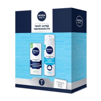 NIVEA Подарочный набор "Охлаждающая пена+ крем-бальзам"  для чувствительной кожи