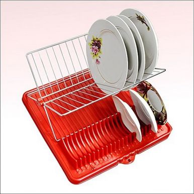 Сушилка для посуды, с поддоном 3 цвета, артикул: AN52-102
