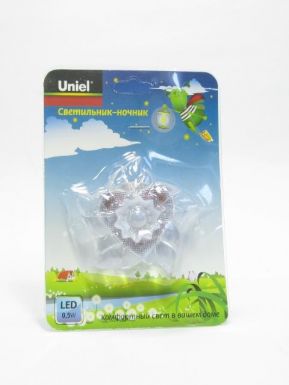 Светильник-ночник Uniel Dtl-302-цветок/Pearl/4Led/0,5w