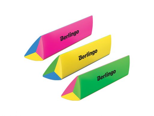 BERLINGO ластик supertwist треугольный скошенный 8*1,5см