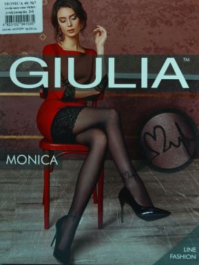 Колготки женские фантазийные Giulia Monica 07, nero, размер: 2/s
