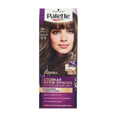 Palette Стойкая крем-краска для волос, G4 (5-5) Какао, защита от вымывания цвета, 110 мл