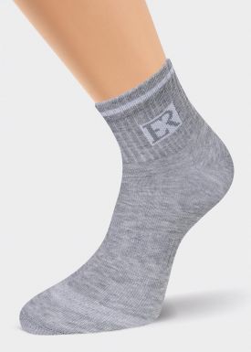 CLEVER носки мужские S108 меланж серый р.25