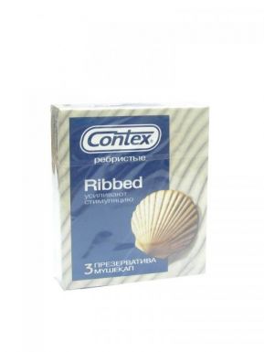 Contex презервативы Ribbed, 3 шт