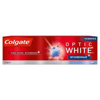 COLGATE зубная паста Optic White Мгновенный, 75 мл, артикул: PL04240A/PL03121A