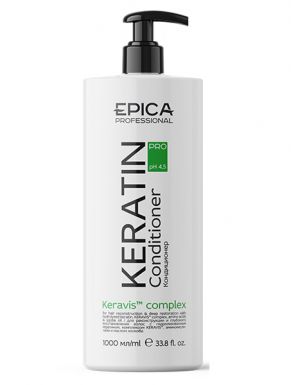 EPICA Кондиционер KERATIN PRO для реконструкции и глубокого восстановления волос, 1 л